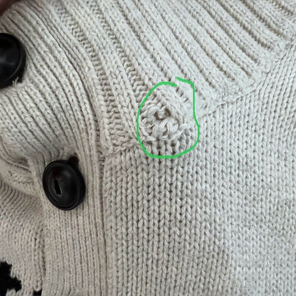 Chaps Fair Isle Nordic Cotton Pullover Mens XL Mock Neck Sweater Apres Chalet - Picture 8 of 16